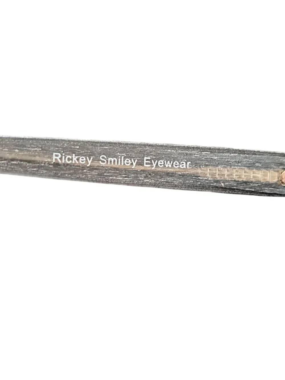 Rickey Smiley RS 202 Pink & Black Eyeglasses Frame 53-17-140 Wood Like Texture